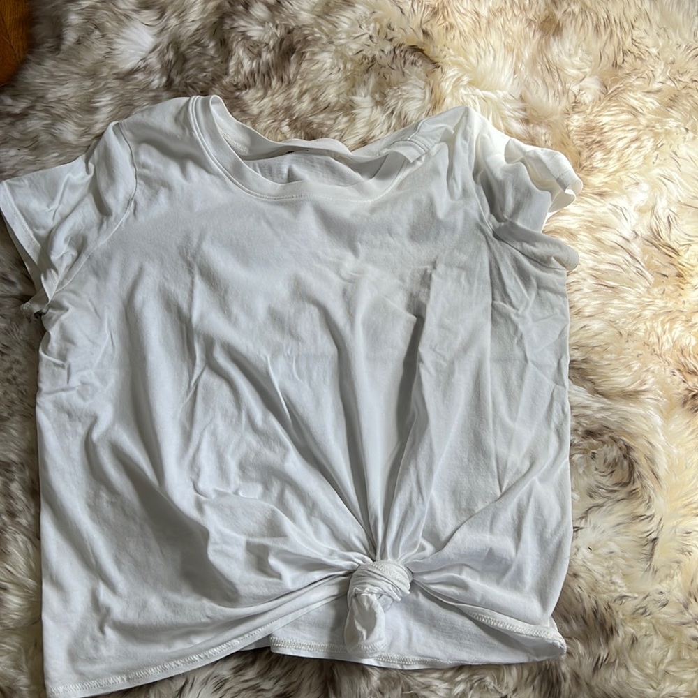 Madewell Tie front T shirt